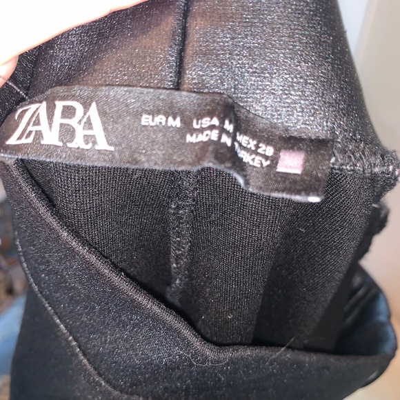 Zara High Rise Black Jegging Cropped M - Picture 3 of 7